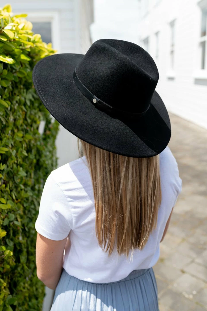 Brixton Layton Black Felt Hat Accessories