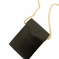 Coop Buckle The Trend Plain Black Crossbody Bag Accessories