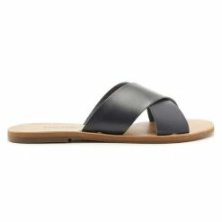 Anacapri Flat Cross Black Slide Accessories