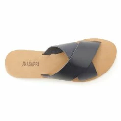 Anacapri Flat Cross Black Slide Accessories