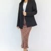 Ivy + Jack Mason Black Texture Boyfriend Blazer Fashion