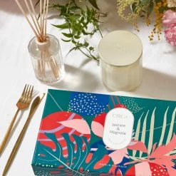 Circa Home Home & Beauty Jasmine + Magnolia Candle + Diffuser Set