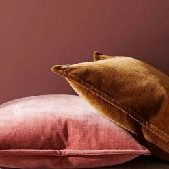 Weave Cushion, Throws & Linen Nova Vintage Velvet Spice 50x50cm Duck Feather Inner Cushion