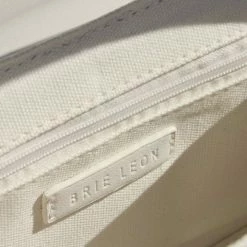 Brie Leon Accessories Camille White Croc Recycled PU Shoulder Bag