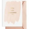 Elm Paper You Are Amazing White Blush Gift Card Home & Beauty