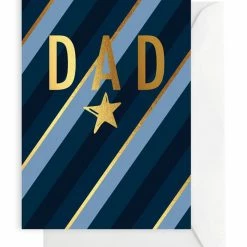 Elm Paper Dad Gold Star Card Home & Beauty