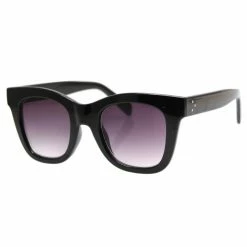 Reality Eyewear Crush Black Sqaure Oversized Sunglasses Accessories