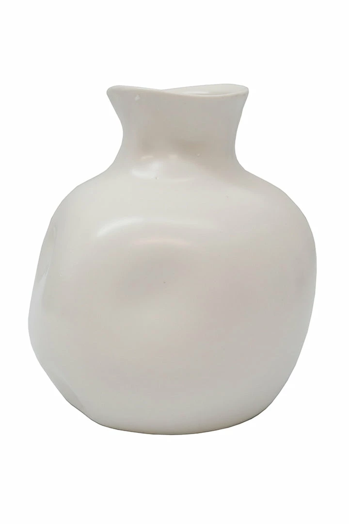 Le Forge Home & Beauty Ceramic Abstract Vase White 14cm