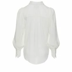 Among The Brave Fashion Champion White Cotton LS Puff Sleeve Shirt