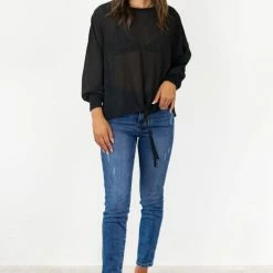 Among The Brave Fashion Stella Mid Blue Slim Leg Denim Jean