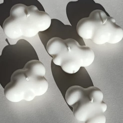 Master + Jack Extra Small Clouds White Candle Unscented H5cm X W7cm Living & Decor