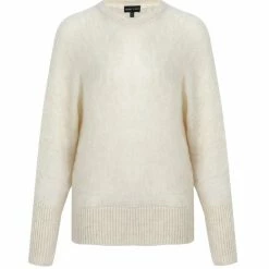 Among The Brave Comfort Me Ivory Batwing Mohair Blend Knit Fashion