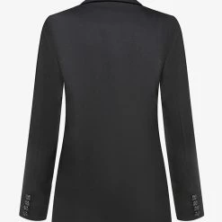 Ivy + Jack Cooper Black Crepe Boyfriend Semi Fitted Blazer Fashion