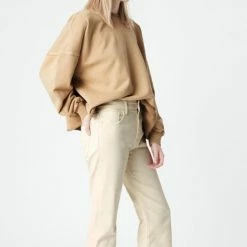 Mavi Barcelona Antique White High Wide Denim Jean Fashion