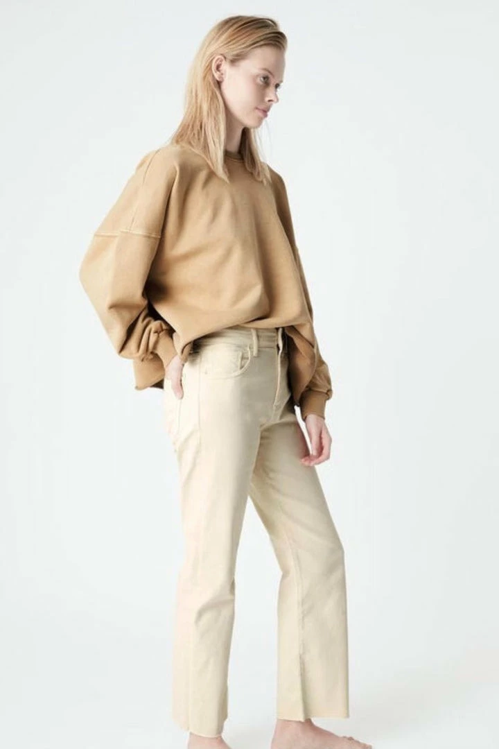 Mavi Barcelona Antique White High Wide Denim Jean Fashion