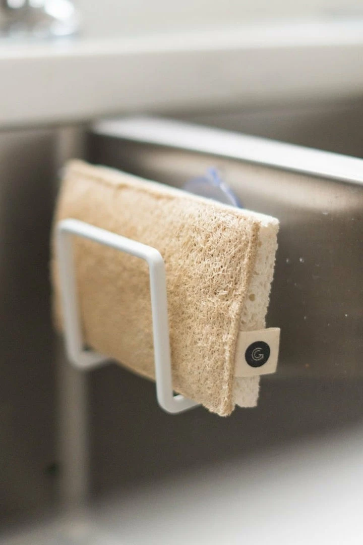 Good Change Table & Kitchen Eco Scrubs Natural Two Pack Wood Pulp Sponge Loofah