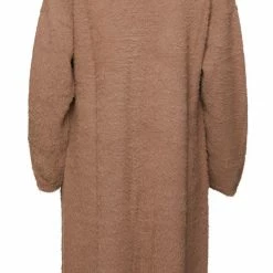 Among The Brave Divine Walnut Eyelash Yarn Long Line Cardigan