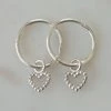 Sophie Dotty Love Sleeper Earrings Silver