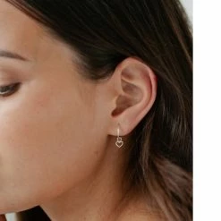 Sophie Dotty Love Sleeper Earrings Silver