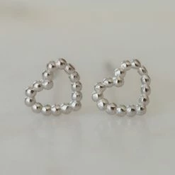 Sophie Dotty Love Stud Earrings Silver