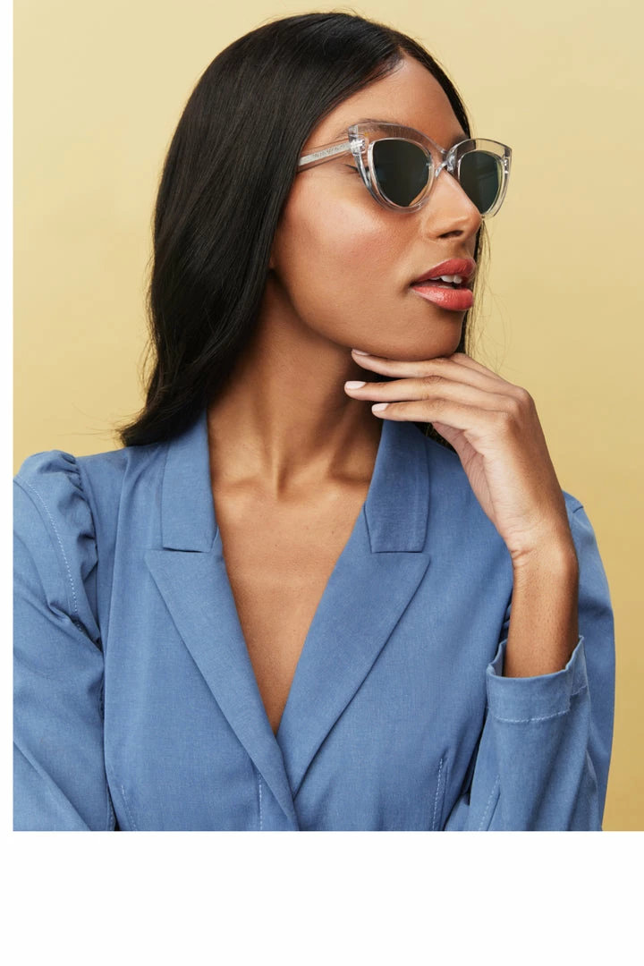 Prive Revaux Accessories Double Take Cat Eye Crystal Sunglasses