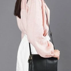 Elms+King Double Bowery Black Vegan Leather Wallet