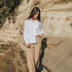 Ivy + Jack Ultimate White Linen Shirt