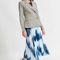 We Are The Others Fashion The Blue Check Fitted Blazer