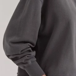 Assembly Label Fashion Jorja Washed Graphite Cropped Sweat