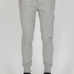 Federation Fashion Escape Grey Marle Trackies With Silver Zips