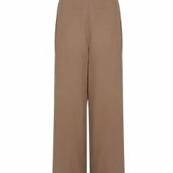 Among The Brave Effortless Caramel Viscose Deep Band Wide Leg Pant