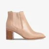 Nude Accessories Eleanore Heeled Natural Leather Chelsea Boot