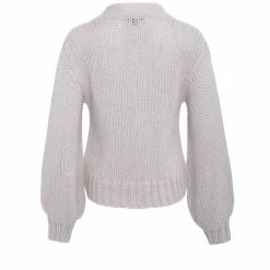 Among The Brave Esther Chalk Super Chunky Crop Cardigan Fashion