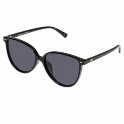 Le Specs Accessories Eternally Thin Frame Black Smoke Lens Sunglasses