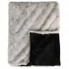 Heirloom Faux Fur Warm Grey Valentina Throw Cushion, Throws & Linen