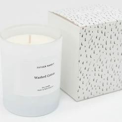 Father Rabbit Washed Cotton Scented Candle Home Fragrance