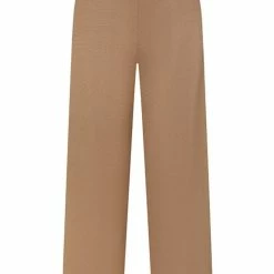 Ivy + Jack Fashion Favourite Walnut Textured Plain Stretch Back Wide Leg Pants