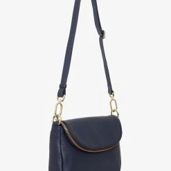 Saben Fifi Navy Leather Shoulder Bag Accessories