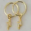 Sophie Accessories Flashy Sleeper Earrings Gold
