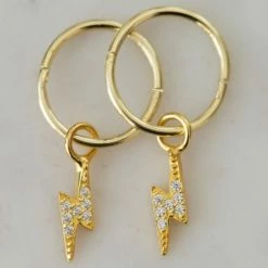 Sophie Accessories Flashy Sleeper Earrings Gold