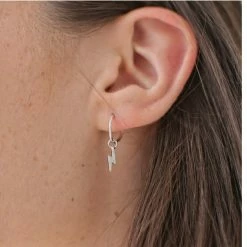 Sophie Flashy Sleeper Earrings Silver