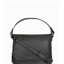 Federation For Keeps Black Crossbody Bag With Zipped Flat Gunmetal Hardware Accessories