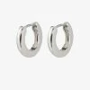 Pilgrim Accessories Francis Silver Basic Huggie Hoop Earrings