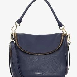 Saben Accessories Frankie Fold Over Navy Shoulder Bag