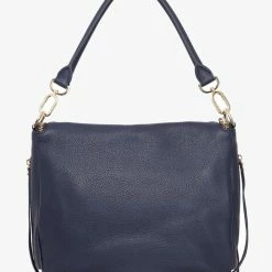 Saben Accessories Frankie Fold Over Navy Shoulder Bag