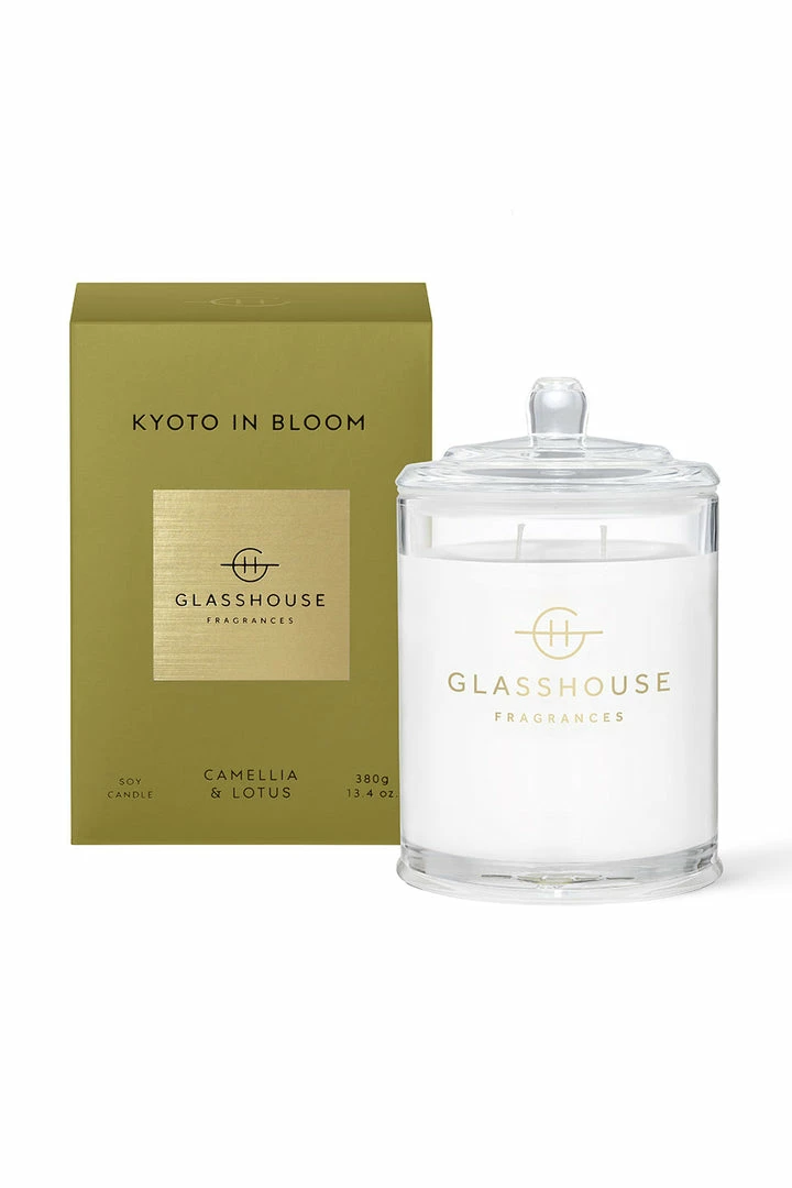 Glasshouse 380g Triple Scented Kyoto In Bloom Candle