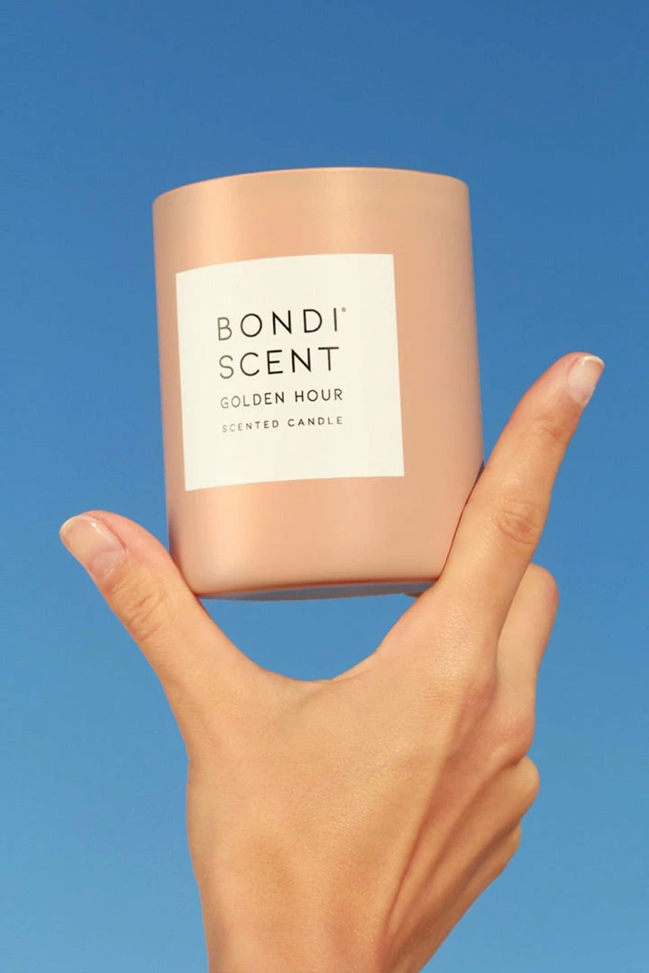 Bondi Scent Home & Beauty Golden Hour 300g 80 Hour Blush Candle