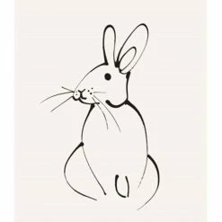 Father Rabbit Welcome Little One Gift Tag