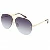 Prive Revaux Glide Aviators Champagne Gold Grey Gradient Lens Sunglasses