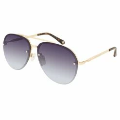 Prive Revaux Glide Aviators Champagne Gold Grey Gradient Lens Sunglasses